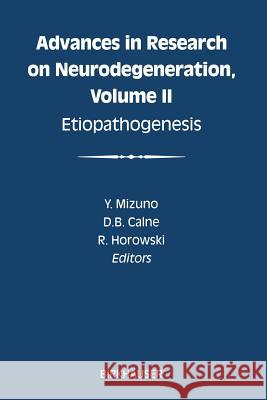 Etiopathogenesis Yoshikuni Mizuno Donald B. Calne R. Horowski 9781468492057 Birkhauser - książka