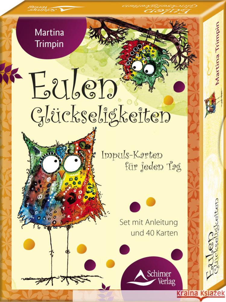 Eulen-Glückseligkeiten - Impuls-Karten für jeden Tag Trimpin, Martina 9783843492553 Schirner - książka