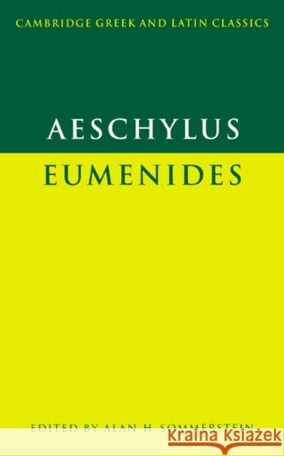 Eumenides Aeschylus 9780521284301 Cambridge University Press - książka