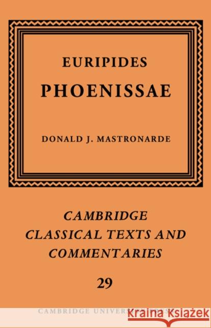 Euripides: Phoenissae Euripides                                Donald J. Mastronarde James Diggle 9780521604468 Cambridge University Press - książka