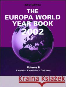 Europa World Year Bk 2002 V2 Europa 9781857431292 Taylor & Francis - książka