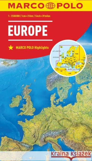 Europe Marco Polo Map Marco Polo 9783829738262 MairDuMont - książka