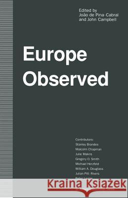 Europe Observed Joao De Pina-Cabral John Campbelld 9781349119929 Palgrave MacMillan - książka