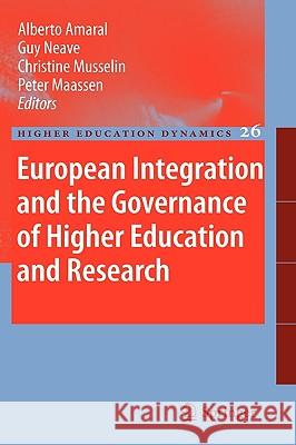 European Integration and the Governance of Higher Education and Research  9781402095047 KLUWER ACADEMIC PUBLISHERS GROUP - książka