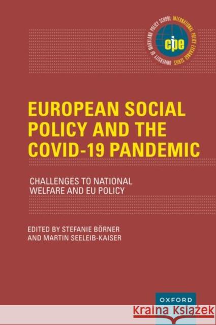 European Social Policy and the Covid 19 Pandemic Borner 9780197676189 Oxford University Press, USA - książka