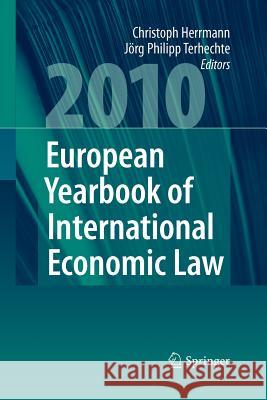 European Yearbook of International Economic Law 2010  9783642261763 Springer - książka