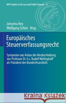 Europäisches Steuerverfassungsrecht  9783662674734 Springer Berlin Heidelberg - książka