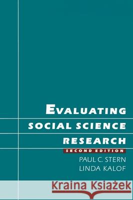 Evaluating Social Science Research Paul C. Stern Linda Kalof 9780195079708 Oxford University Press - książka