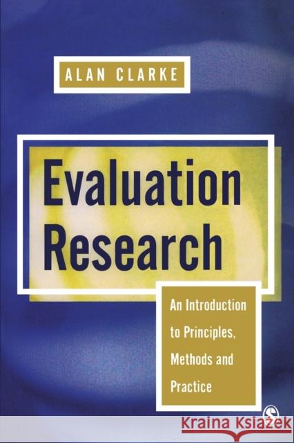 Evaluation Research Clarke, Alan 9780761950950  - książka