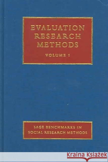 Evaluation Research Methods Elliot Stern 9781412901529 Sage Publications - książka