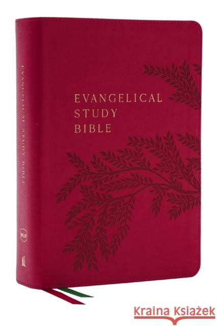 Evangelical Study Bible: Christ-centered. Faith-building. Mission-focused. (NKJV, Pink Leathersoft, Red Letter, Thumb Indexed, Large Comfort Print) Thomas Nelson 9780785227878 Thomas Nelson Publishers - książka