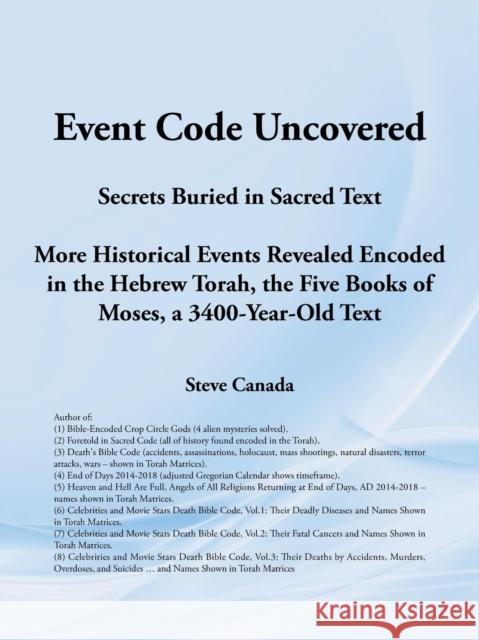 Event Code Uncovered: Secrets Buried in Sacred Text Steve Canada 9781504908214 Authorhouse - książka