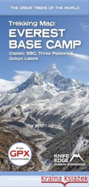 Everest Base Camp Trekking Map: Classic EBC, Three Passes and Gokyo Lakes Andrew McCluggage 9781912933532 Knife Edge Outdoor - książka