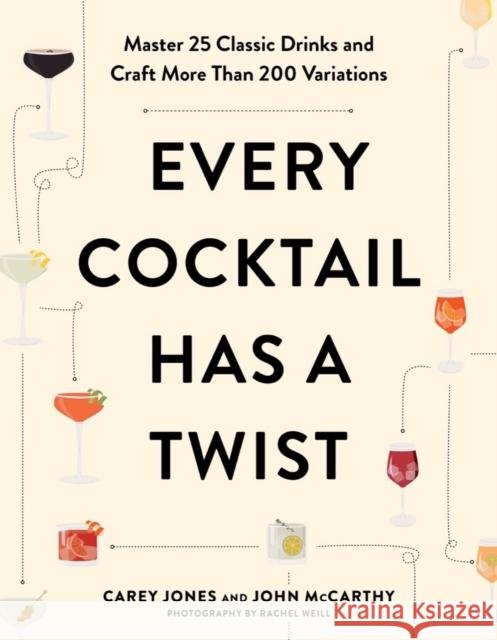 Every Cocktail Has a Twist: 25 Classic Drinks, More Than 200 Recipes Carey Jones John McCarthy 9781682687291 Countryman Press - książka