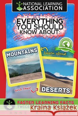 Everything You Should Know About: Mountains and Deserts Richards, Anne 9781977830715 Createspace Independent Publishing Platform - książka