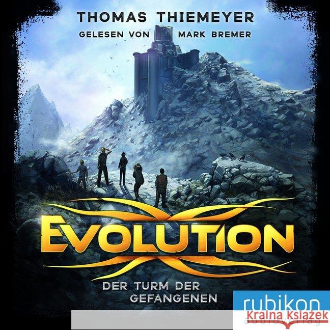 Evolution - Der Turm der Gefangenen, MP3-CD Thiemeyer, Thomas 9783945986394 Rubikon Audioverlag - książka