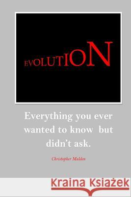 Evolution from Start to Finish: In Fifty Paragraphs Christopher Malden 9781540726780 Createspace Independent Publishing Platform - książka