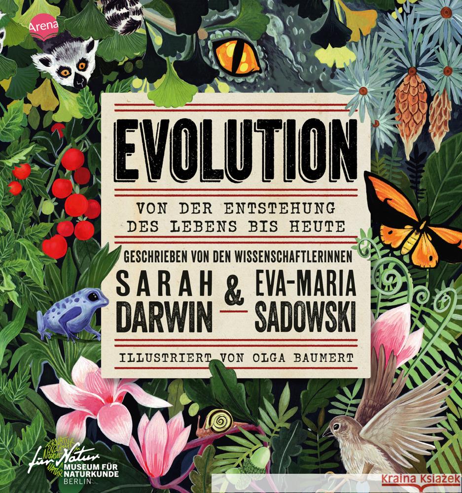 EVOLUTION. Von der Entstehung des Lebens bis heute Darwin, Sarah, Sadowski, Eva-Maria 9783401720654 Arena - książka