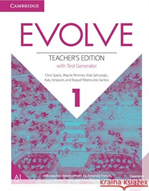 Evolve Level 1 Teacher's Edition with Test Generator Speck Chris Rimmer Wayne Sahutoglu Aida 9781108405126 Cambridge University Press - książka