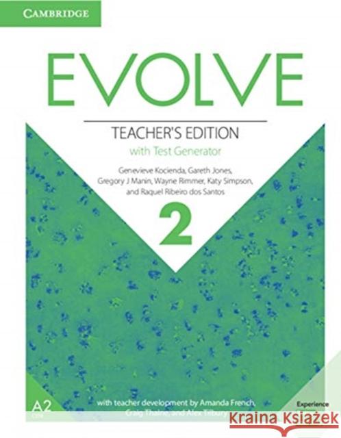 Evolve Level 2 Teacher's Edition with Test Generator Kocienda Genevieve Jones Gareth Manin Gregory J. 9781108405164 Cambridge University Press - książka