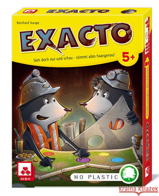 EXACTO (Spiel) Staupe, Reinhard 4012426800344 NSV Nürnberger Spielkarten Verlag - książka