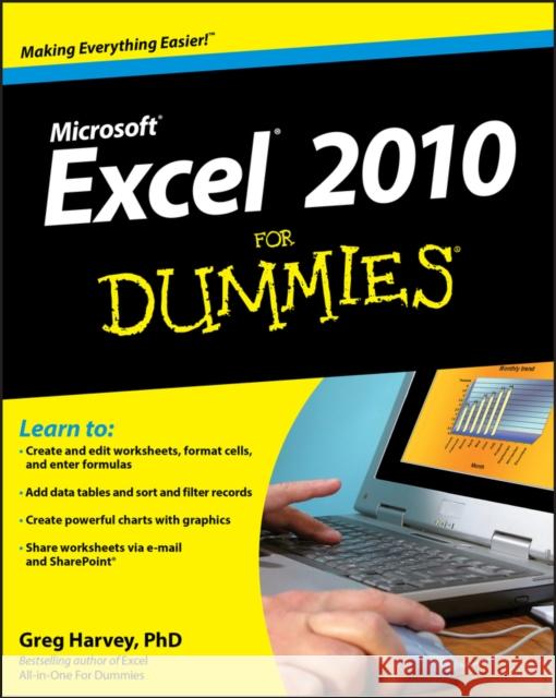 Excel 2010 For Dummies Greg Harvey 9780470489536  - książka