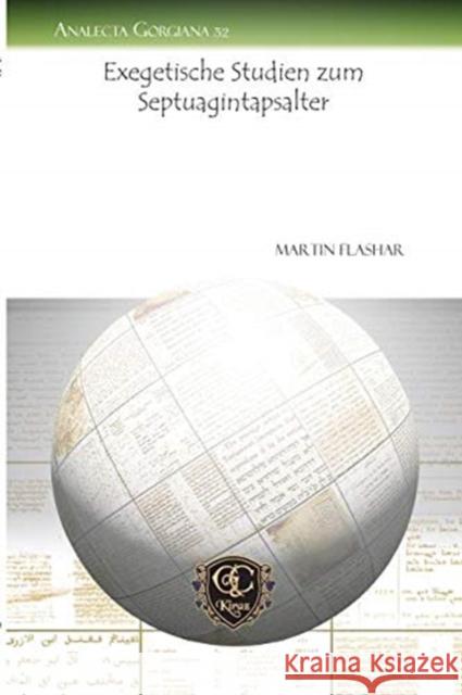 Exegetische Studien zum Septuagintapsalter Martin Flashar 9781463200305 Gorgias Press - książka