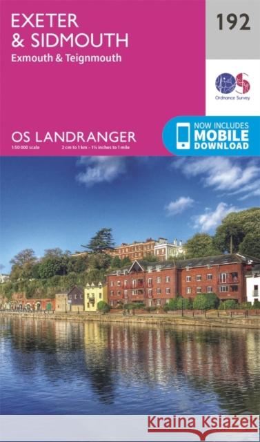 Exeter & Sidmouth, Exmouth & Teignmouth Ordnance Survey 9780319262900 Ordnance Survey - książka