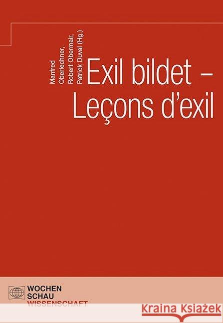 Exil bildet - Leçons d'exil  9783734405075 Wochenschau-Verlag - książka