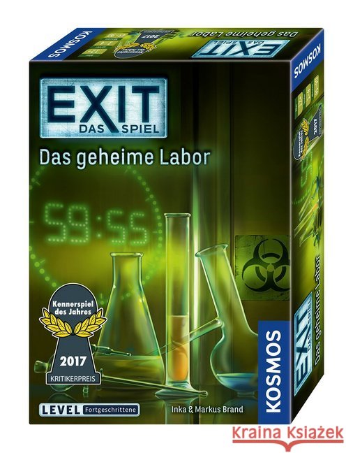 Exit - Das Spiel, Das geheime Labor (Spiel) : Ausgezeichnet mit Kennerspiel des Jahres 2017  4002051692742 Kosmos Spiele - książka