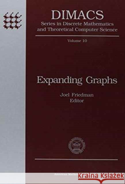 Expanding Graphs : Expander Graphs Workshop  9780821866023 American Mathematical Society - książka