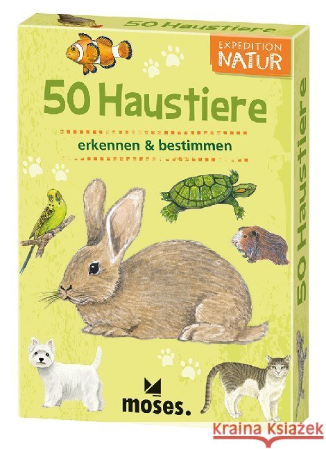 Expedition Natur: 50 Haustiere : erkennen & bestimmen Kessel, Carola von 4033477097927 moses. Verlag - książka