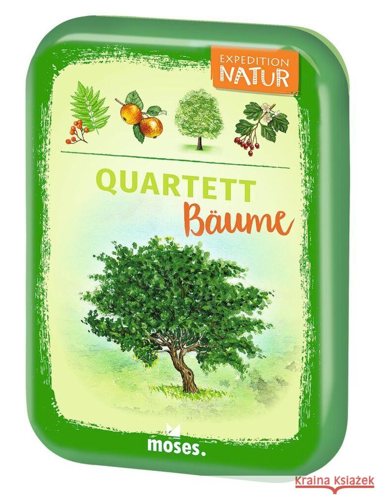 Expedition Natur Quartett Bäume Oftring, Bärbel 4033477098733 moses. Verlag - książka