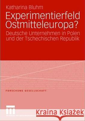 Experimentierfeld Ostmitteleuropa?: Deutsche Unternehmen in Polen Und Der Tschechischen Republik Katharina Bluhm 9783531153490 Vs Verlag Fur Sozialwissenschaften - książka