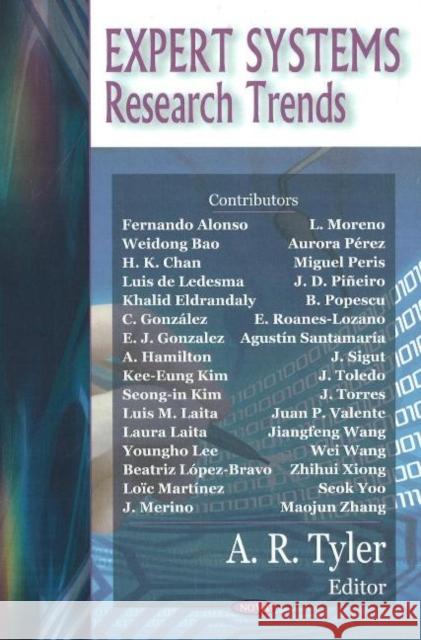 Expert Systems Research Trends AR Tyler 9781600216886 Nova Science Publishers Inc - książka