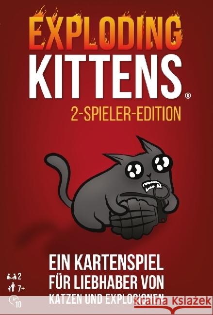 Exploding Kittens 2-Spieler-Edition (Spiel) Lee, Elan, Inman, Matthew 0810083041834 Exploding Kittens - książka