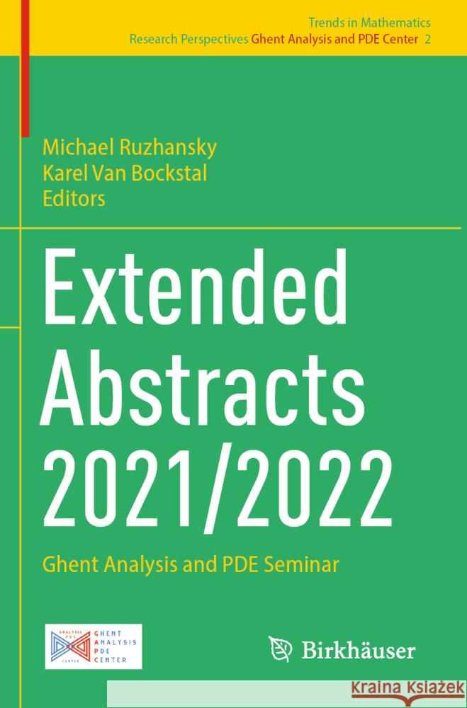 Extended Abstracts 2021/2022  9783031425417 Birkhäuser - książka