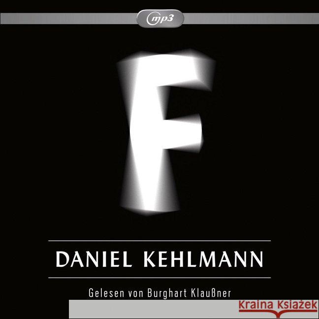 F, 1 MP3-CD : ungek. Ausg. Kehlmann, Daniel 9783869091600 Hörbuch Hamburg - książka