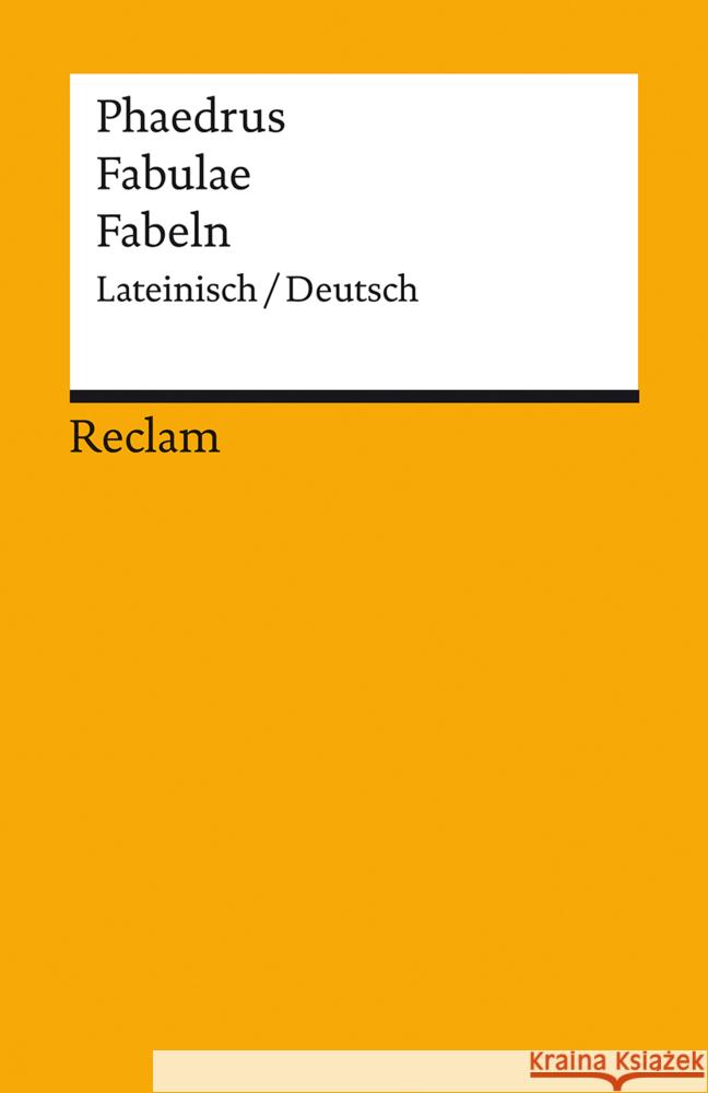 Fabulae / Fabeln Phaedrus 9783150143407 Reclam, Ditzingen - książka