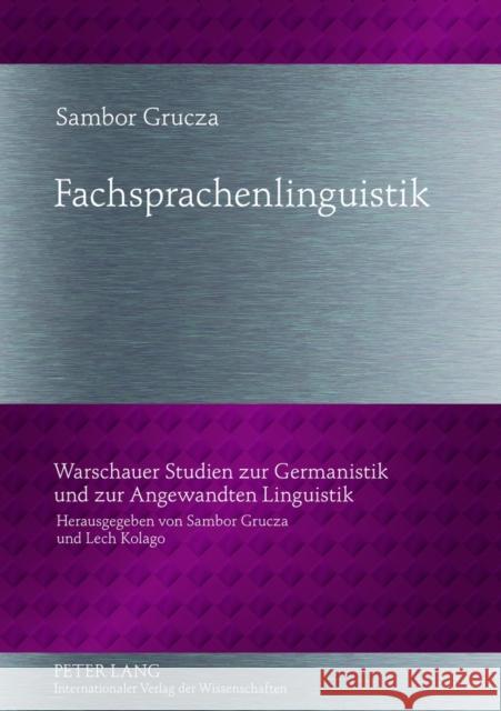 Fachsprachenlinguistik  9783631631225  - książka