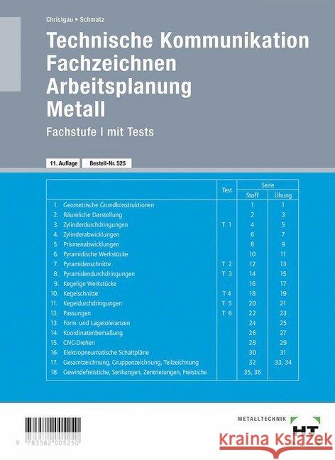 Fachstufe. Tl.1 : Mit Tests Christgau, Hans Schmatz, Elmar  9783582005250 Handwerk und Technik - książka