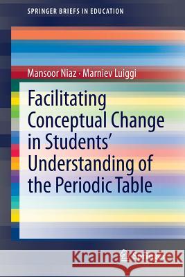 Facilitating Conceptual Change in Students’ Understanding of the Periodic Table Mansoor Niaz, Marniev Luiggi 9783319010854 Springer International Publishing AG - książka