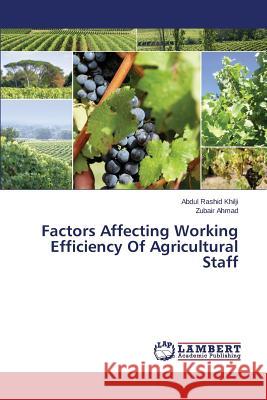 Factors Affecting Working Efficiency of Agricultural Staff Rashid Khilji Abdul                      Ahmad Zubair 9783848408443 LAP Lambert Academic Publishing - książka