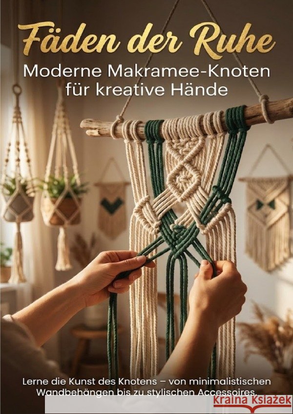 Fäden der Ruhe: Moderne Makramee-Knoten für kreative Hände Krüger, Lina 9783565149537 epubli - książka