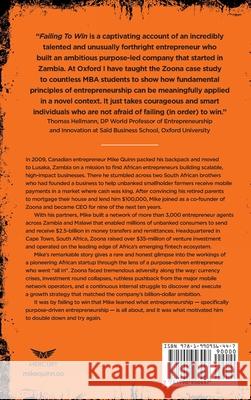 Failing To Win: Hard Earned Lessons From A Purpose-Driven Startup Mike Quinn 9781990956447 Mike Quinn - książka