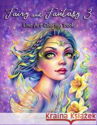 Fairy and Fantasy 3 Line Art Coloring Book Christine Karron, Christine Karron 9798533355551 Independently Published - książka
