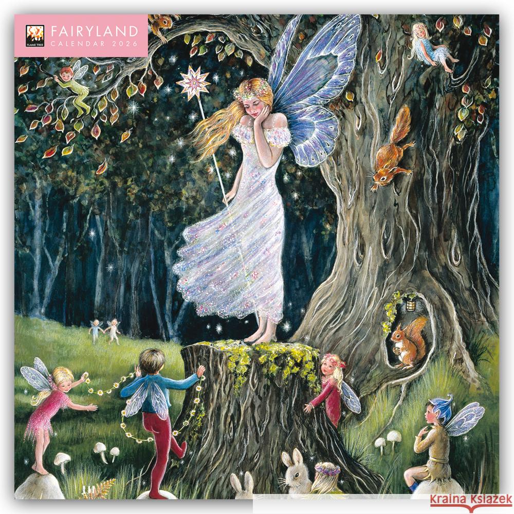 Fairyland by Jean & Ron Henry Wall Calendar 2026 (Art Calendar) Flame Tree Studio 9781835623091 Flame Tree Publishing - książka