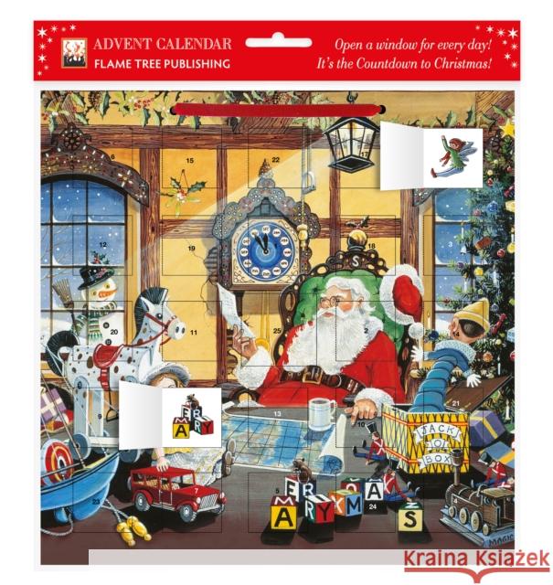Fairyland: Letter to Santa Advent Calendar (with stickers)  9780857757852 Flame Tree Publishing - książka