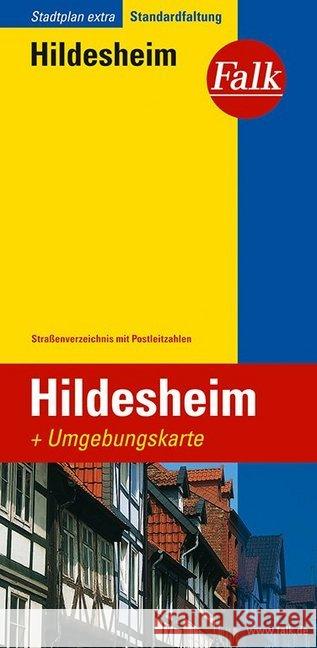 Falk Plan Hildesheim : Mit Umgebungskarte. Straßenverzeichnis mit Postleitzahlen    9783827923813 Falk, Ostfildern - książka