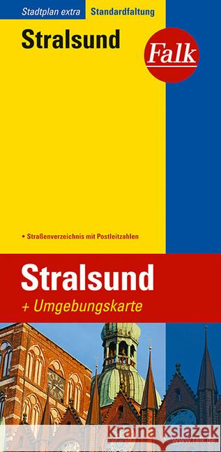 Falk Plan Stralsund : Mit Umgebungskarte, Straßenverzeichnis mit Postleitzahlen    9783827925886 Falk, Ostfildern - książka